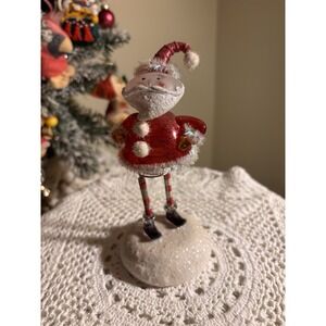 Seasons Of Cannon Falls Santa Springy Figurine Has Box
